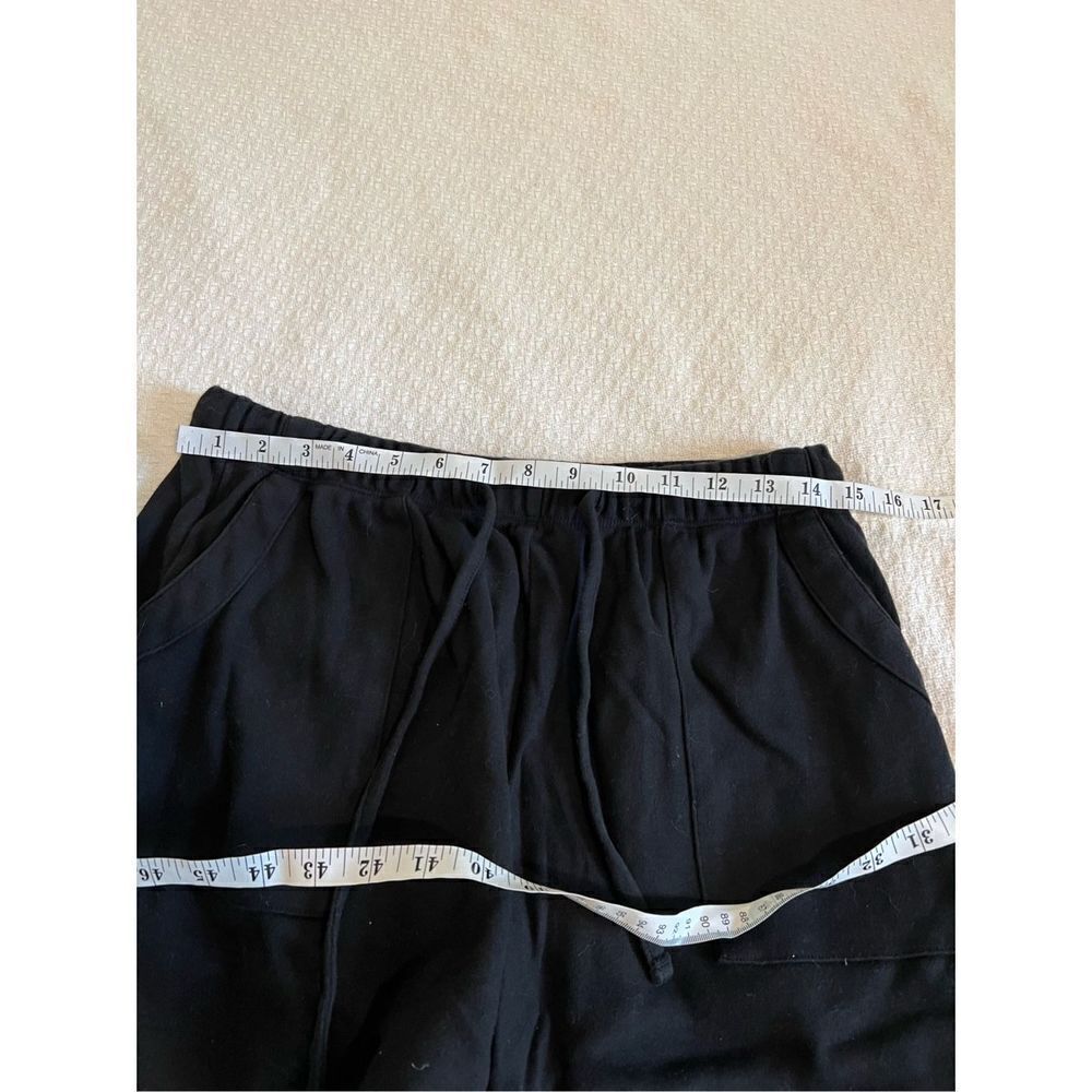 Zenana black sweatpant short size L - Picture 6 of 8